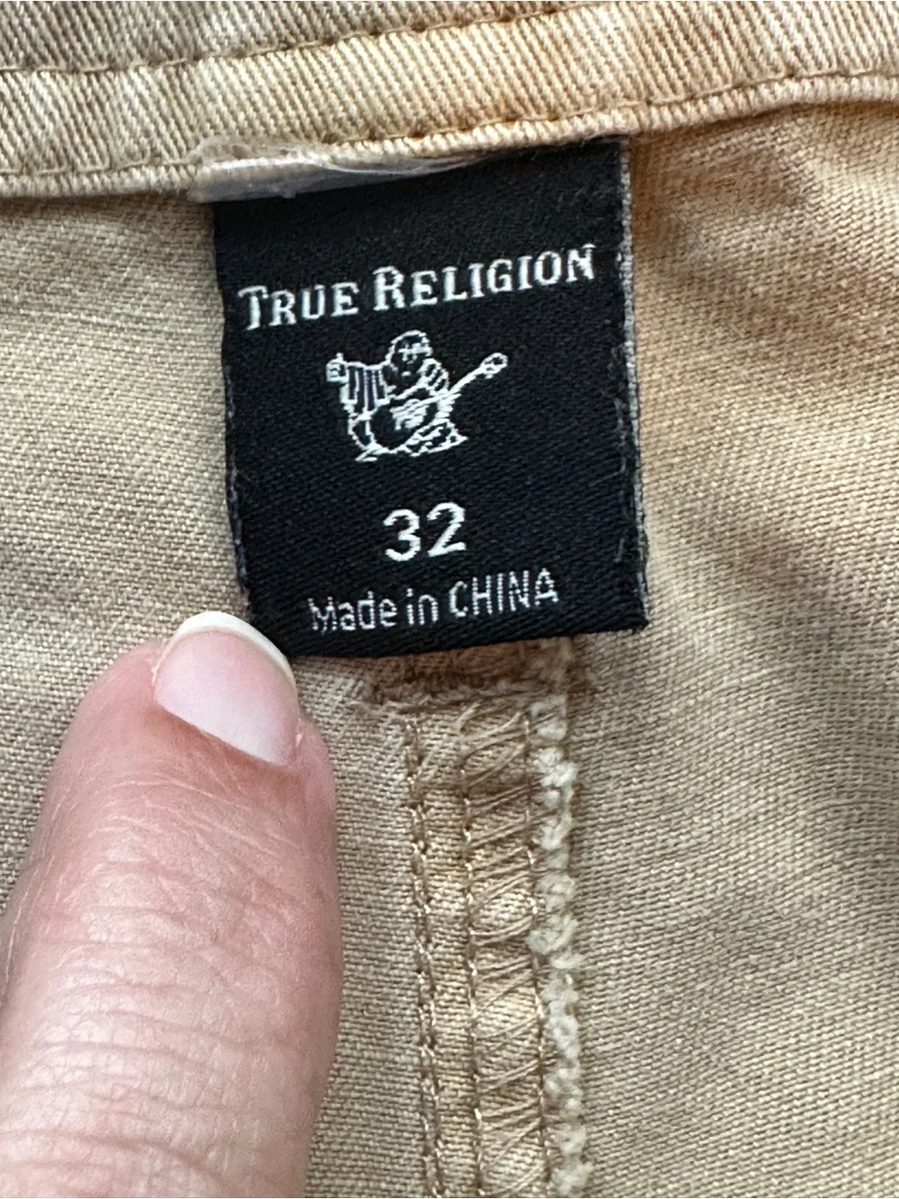 True Religion Mens Cargo Shorts 32 Tan‎ Utility Outdoor Camping Fishing